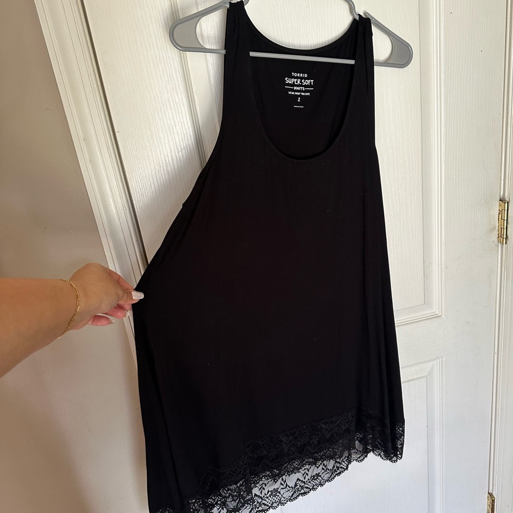 Torrid Super Soft Tank with Lace Size 2